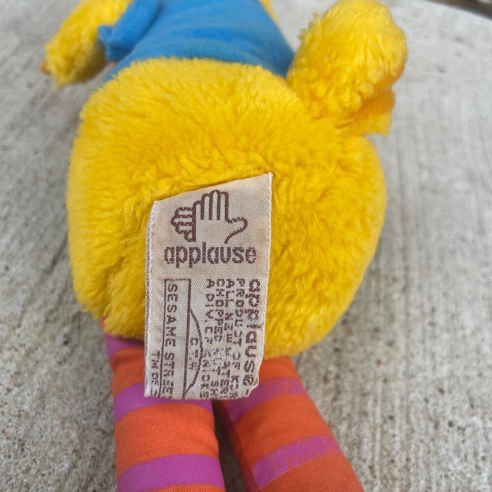 VINTAGE Big Bird 10" Sesame Street Applause 1981 Plush Toy Stuffed Animal - Picture 5 of 7